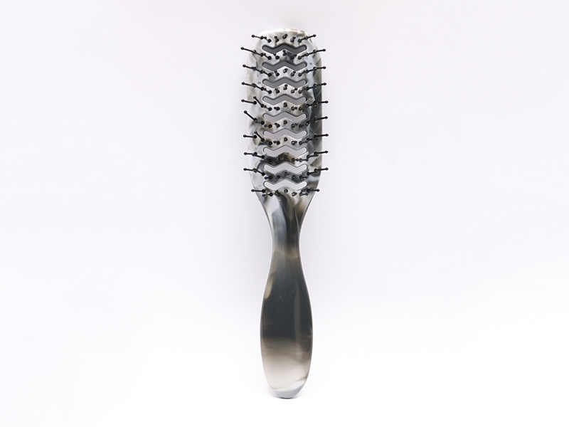 Escova de cabelo com remo ventilada natural de plástico para cabelos grossos