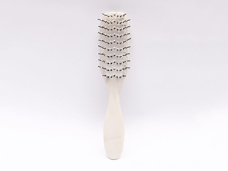Escova de cabelo com remo ventilada natural de plástico para cabelos grossos