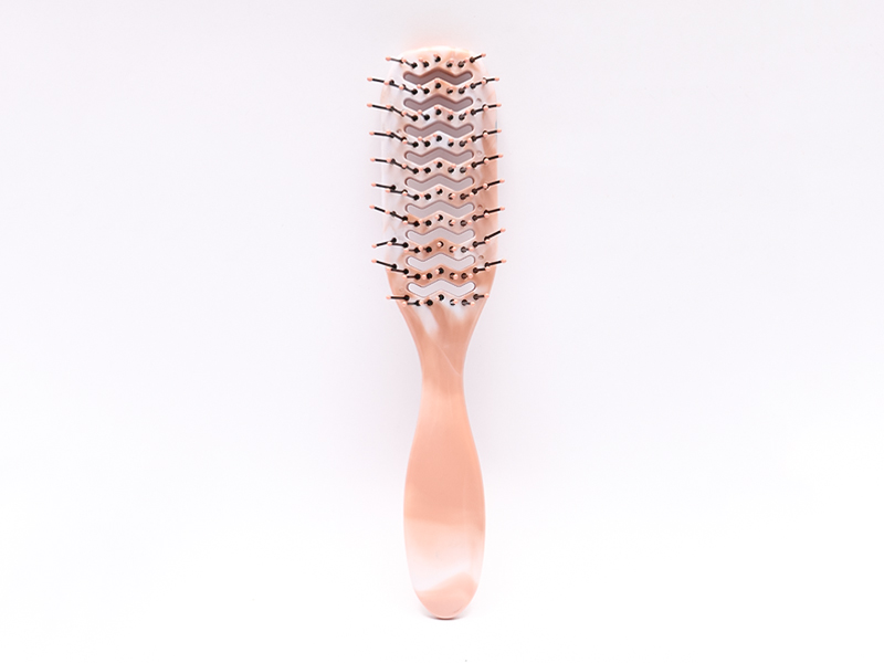 Escova de cabelo com remo ventilada natural de plástico para cabelos grossos