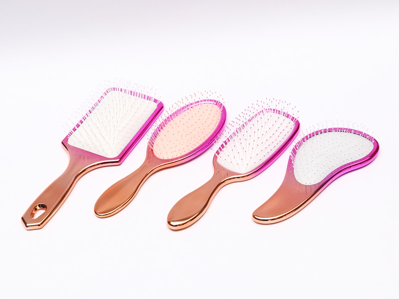 Escova de cabelo desembaraçadora de cor gradiente
