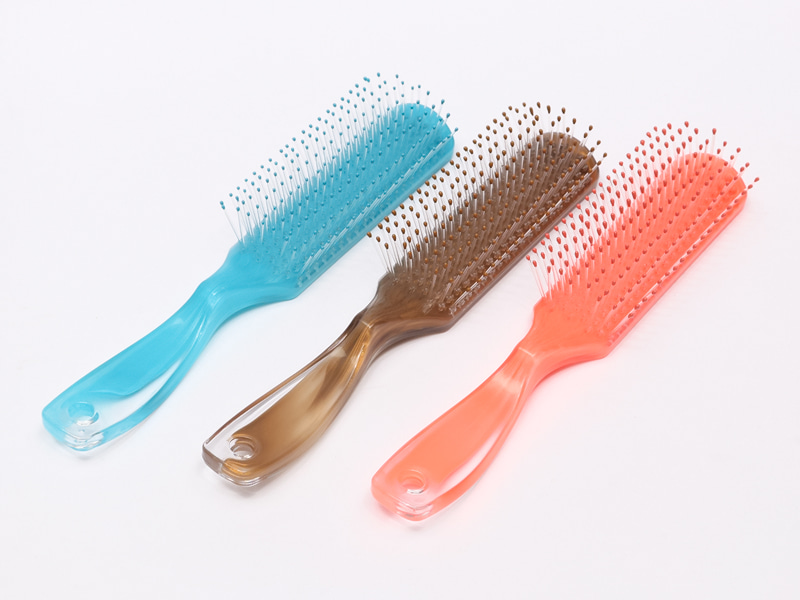 Escova de cabelo com pino de nylon ventilado