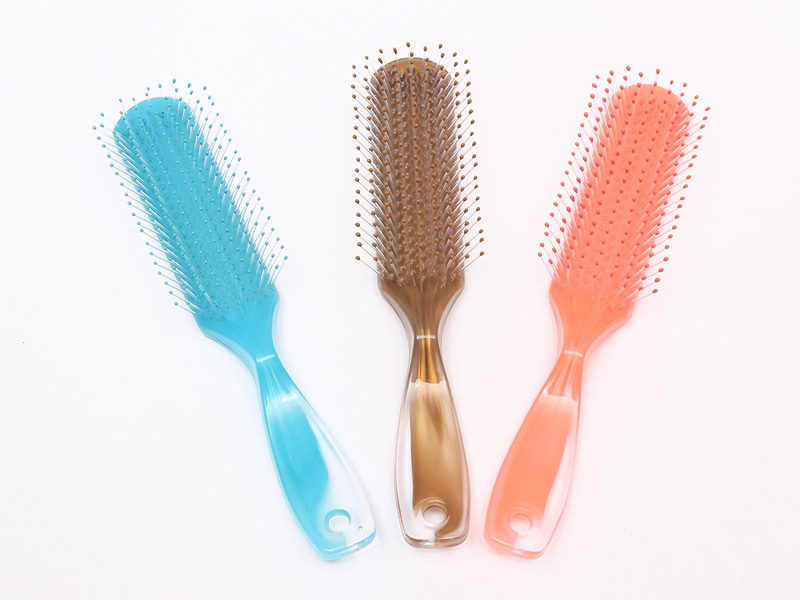 Escova de cabelo com pino de nylon ventilado