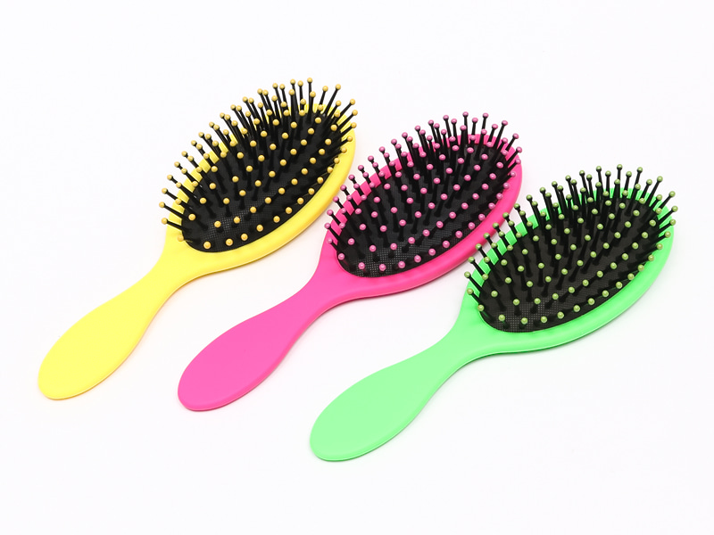 Escova desembaraçadora de silicone para massagem na cabeça