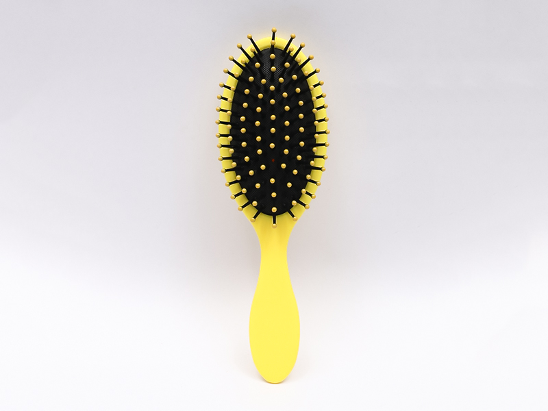 Escova desembaraçadora de silicone para massagem na cabeça