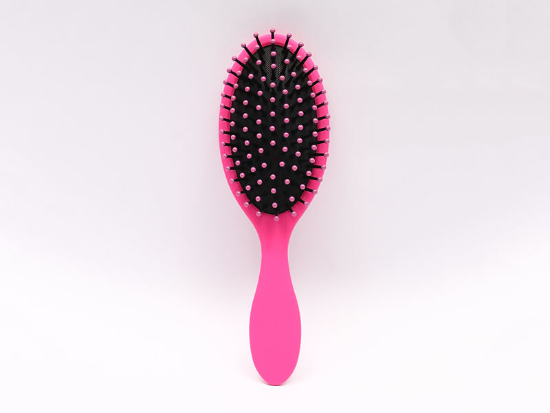 Escova desembaraçadora de silicone para massagem na cabeça