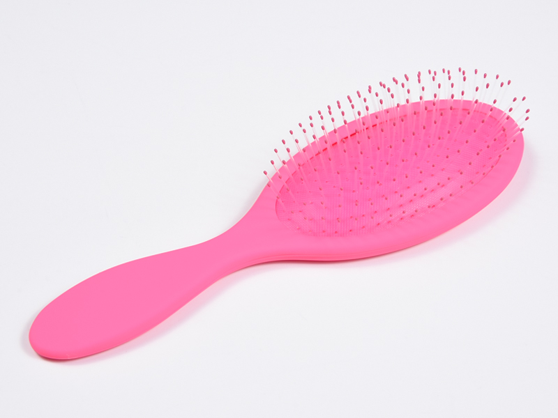 Escova desembaraçadora de silicone para massagem na cabeça