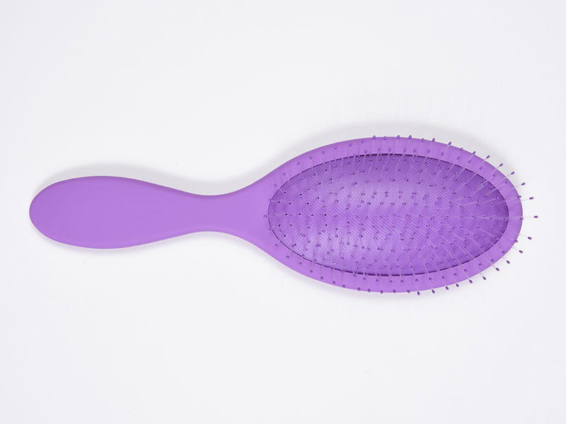 Escova desembaraçadora de silicone para massagem na cabeça