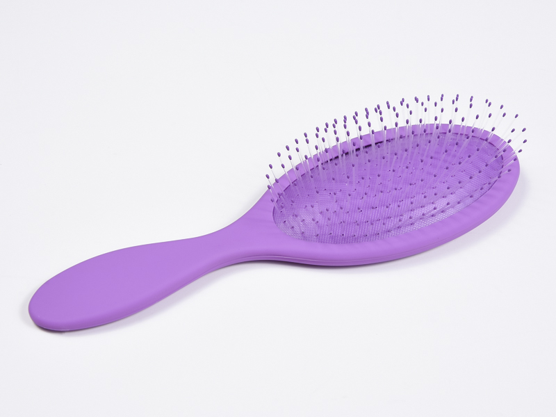 Escova desembaraçadora de silicone para massagem na cabeça
