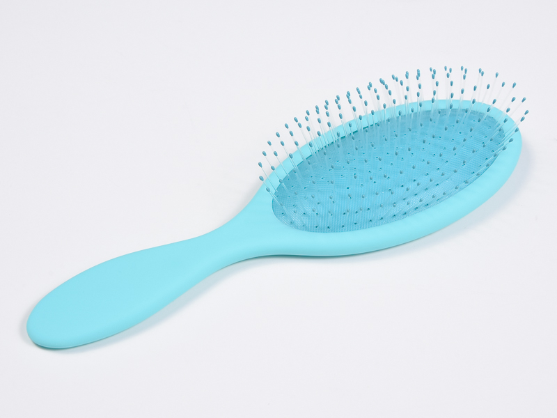 Escova desembaraçadora de silicone para massagem na cabeça