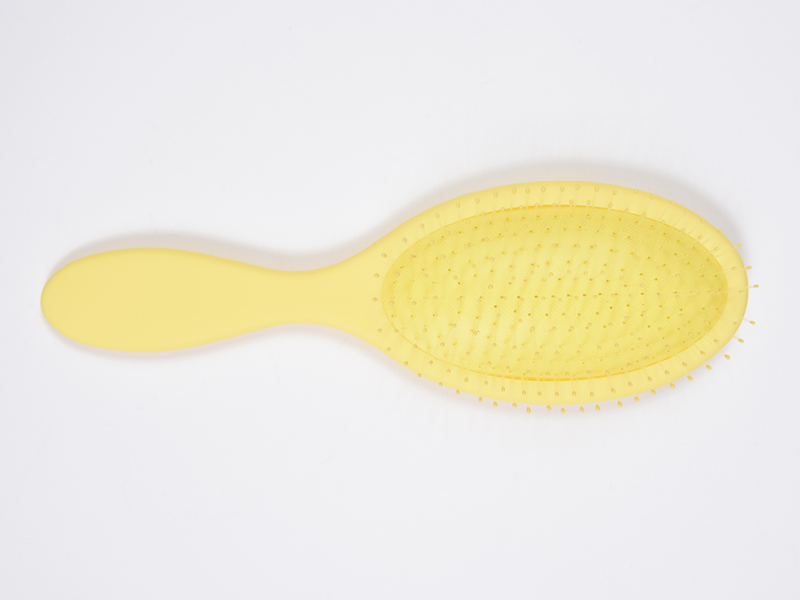 Escova desembaraçadora de silicone para massagem na cabeça