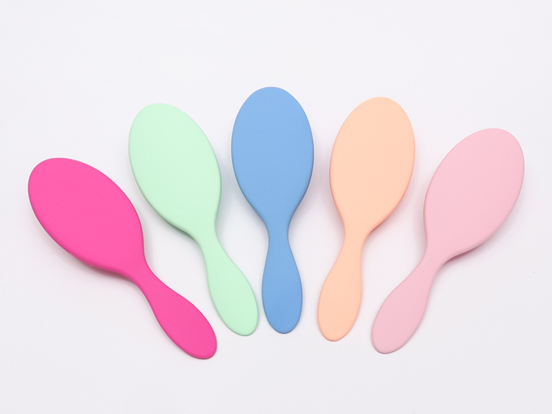 Escova desembaraçadora de silicone para massagem na cabeça