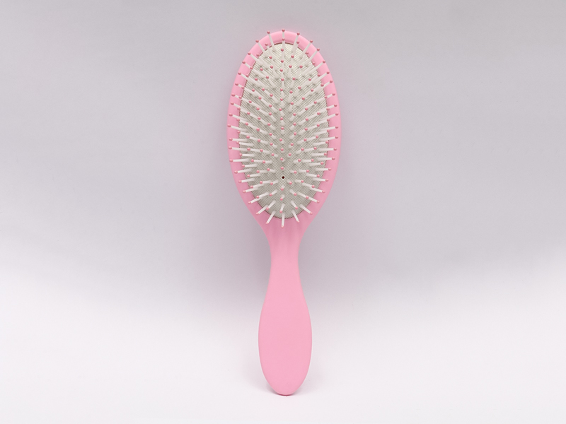 Escova desembaraçadora de silicone para massagem na cabeça