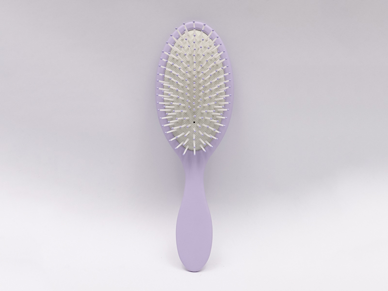 Escova desembaraçadora de silicone para massagem na cabeça
