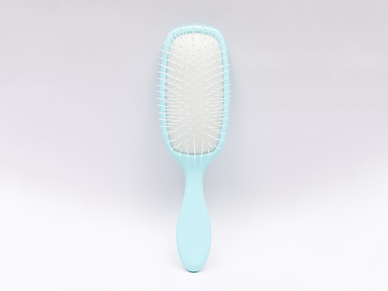 Escova desembaraçadora de silicone para massagem na cabeça