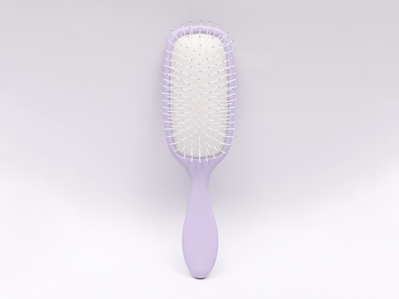 Escova desembaraçadora de silicone para massagem na cabeça