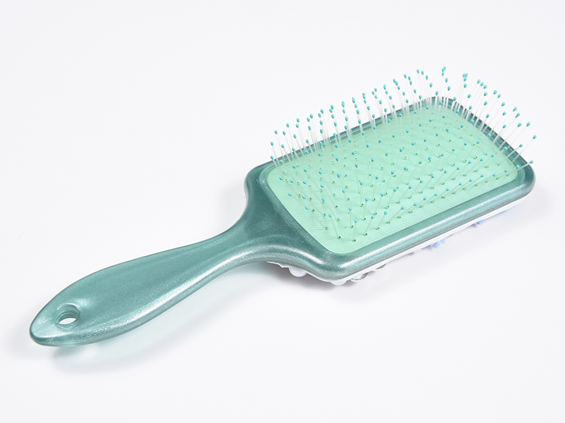 Escova de cabelo oval para desembaraçar jóias Bling