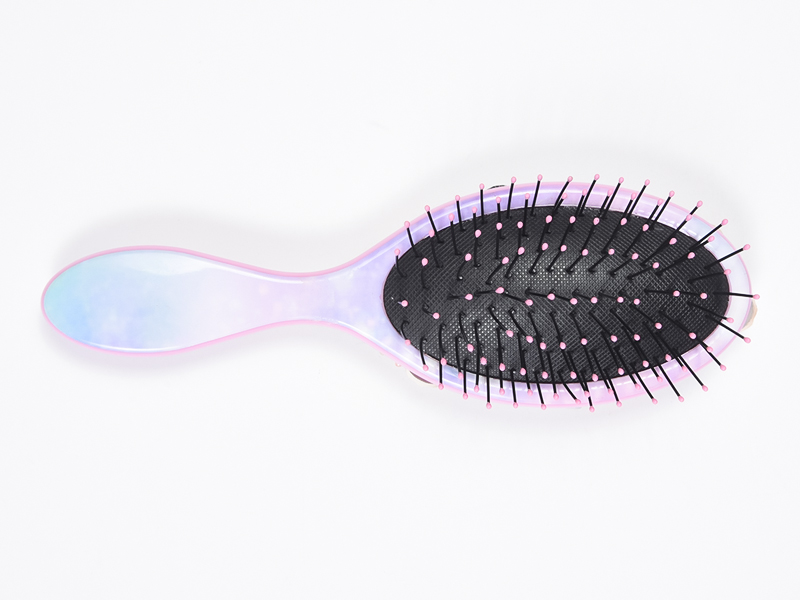 Escova de cabelo oval para desembaraçar jóias Bling