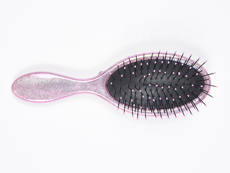 Escova de cabelo oval para desembaraçar jóias Bling