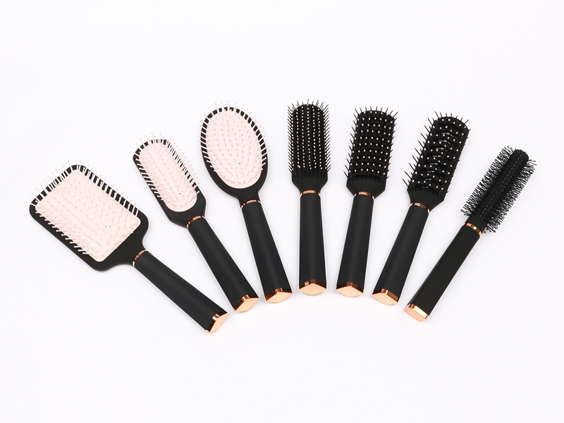 Conjunto de escova de cabelo para desembaraçar alisador de marca própria