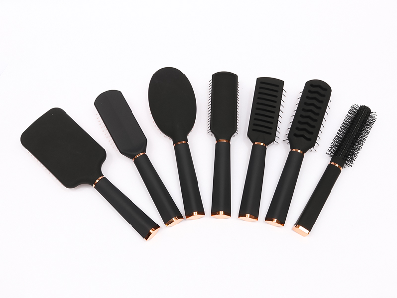 Conjunto de escova de cabelo para desembaraçar alisador de marca própria