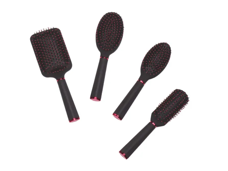 Escova de cabelo para massagem desembaraçadora de plástico