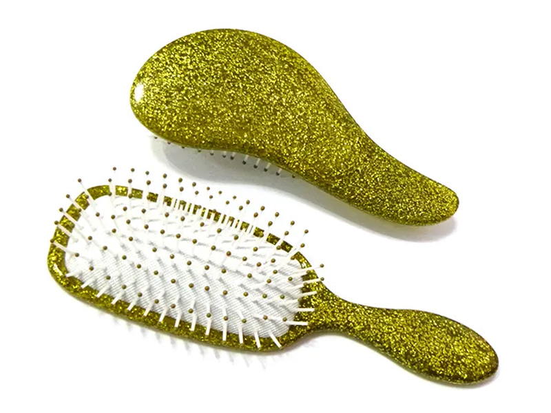 Escova de cabelo com almofada brilhante e desembaraçante