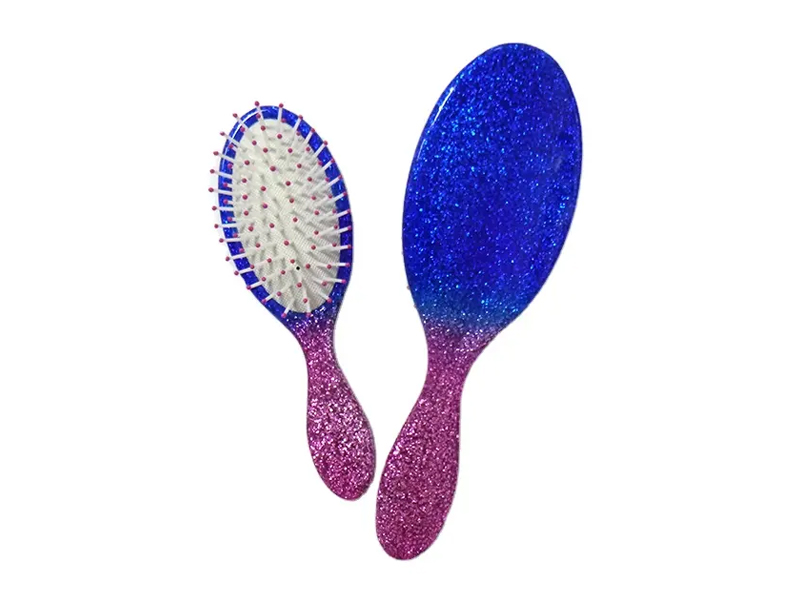 Escova de cabelo de onda de curva de shampoo de plástico de remo