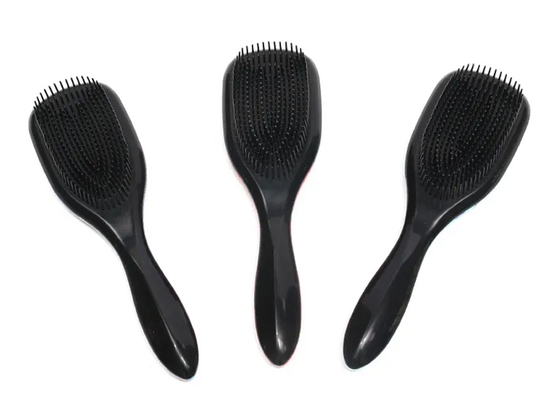 Escova de cabelo desembaraçadora de nylon com almofada