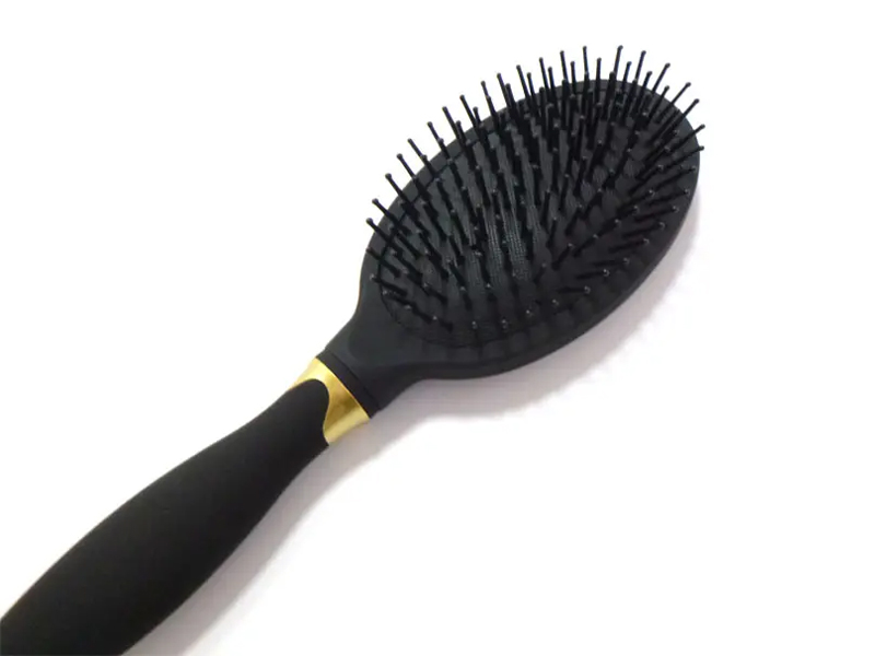 Conjunto de escova de cabelo para desembaraçar com revestimento de borracha