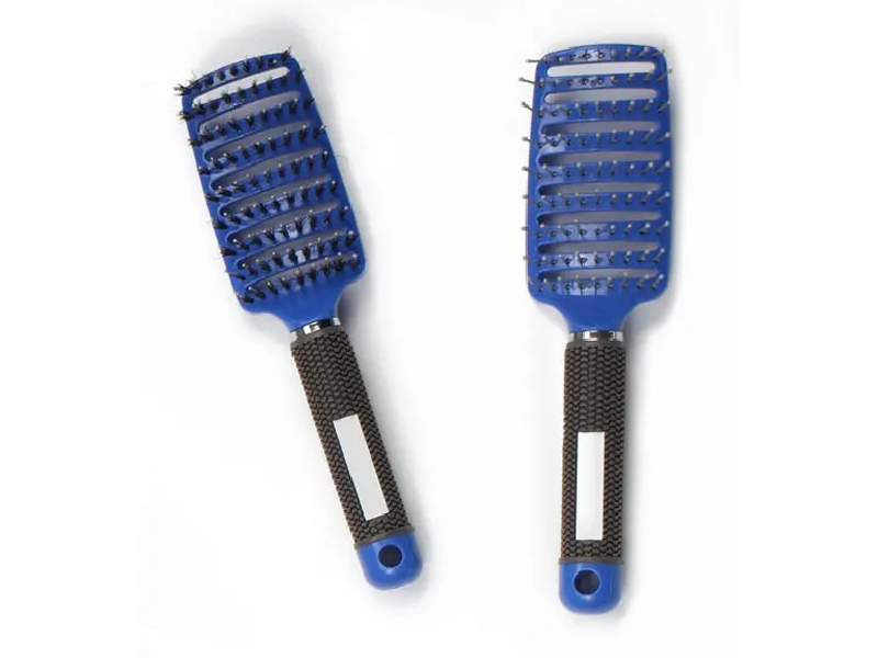 Escova de cabelo plástica para massagem no couro cabeludo