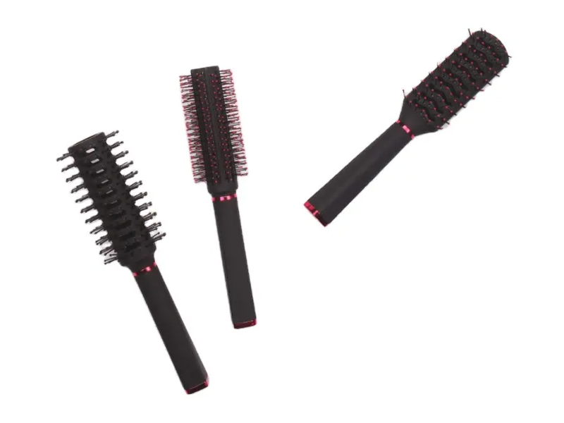 Escova de cabelo para massagem desembaraçadora de plástico