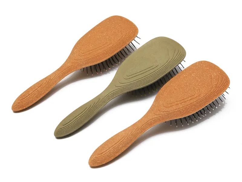 Massageador de cuidado feminino Soft almofada redonda molhada Cabelo Escova