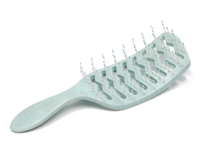 Escova de cabelo para desembaraçar à prova d'água ecológica com Abs portátil de plástico rosa