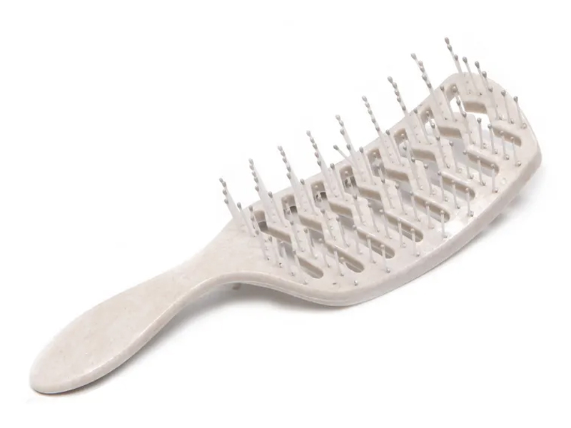 Escova de cabelo para desembaraçar à prova d'água ecológica com Abs portátil de plástico rosa