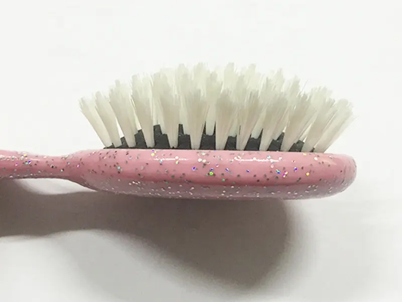 Mini escova de cabelo colorida para desembaraçar crianças