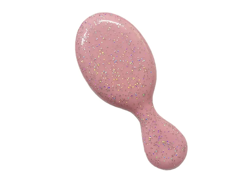 Mini escova de cabelo colorida para desembaraçar crianças