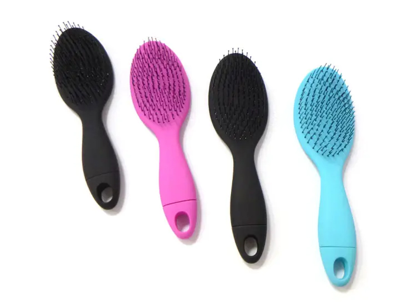 Escova de cabelo humana antiestática para desembaraçar