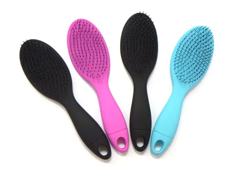 Escova de cabelo humana antiestática para desembaraçar