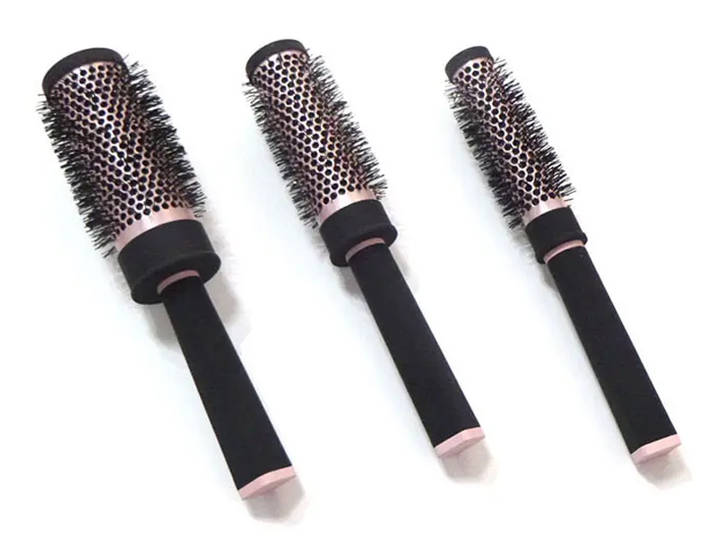 Conjunto de escovas de cabelo redondas para salão de beleza