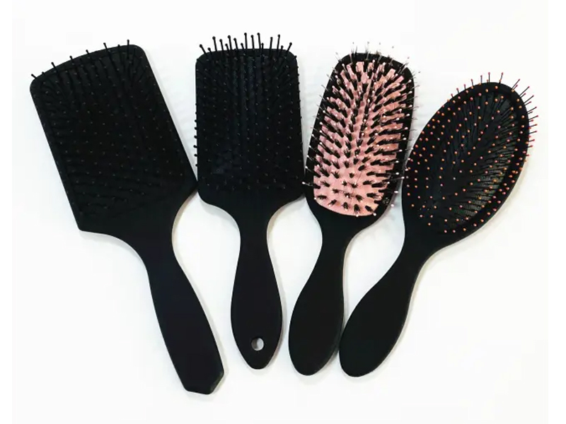 Escova para extensões de cabelo com cerdas de javali