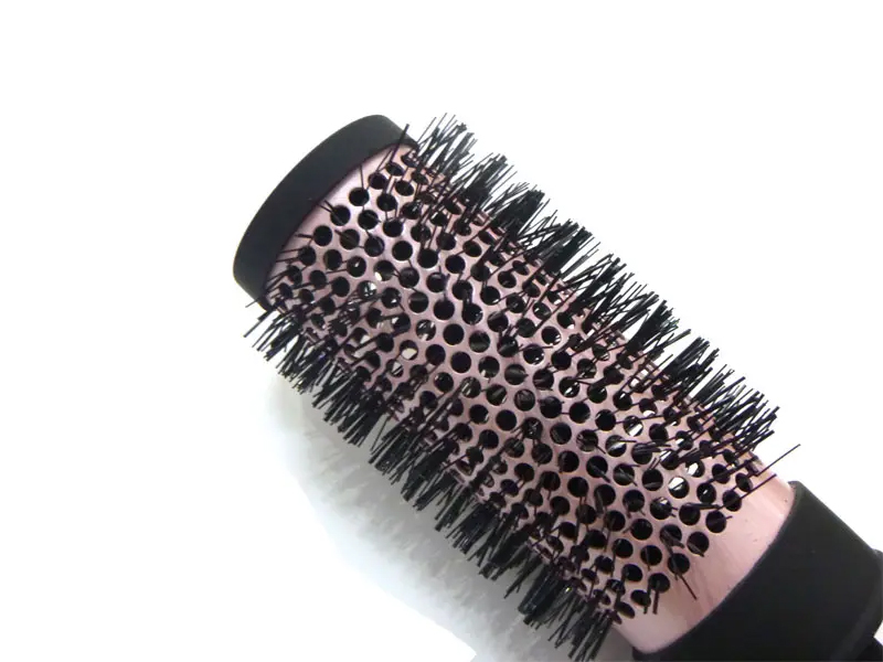 Conjunto de escova de cabelo para massagem no couro cabeludo com secador rotativo