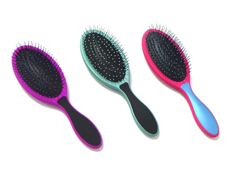 Escova para desembaraçar escova de cabelo com revestimento de borracha