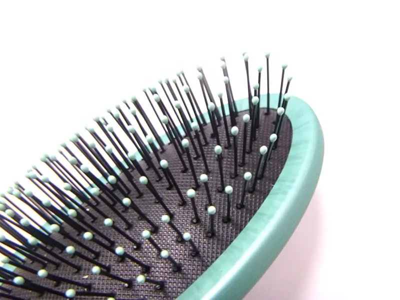 Escova de cabelo oval preta oval multicolorida 360 emaranhada Denman