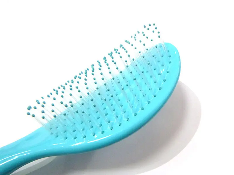 Pente de cabelo resistente ao calor rosa com alça removível