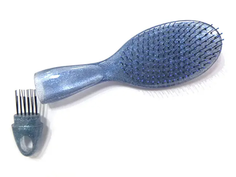Escova de cabelo transparente para desembaraçar e brilhar