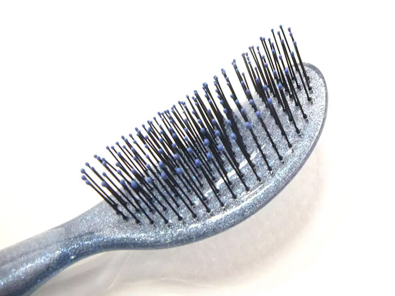 Escova de cabelo transparente para desembaraçar e brilhar