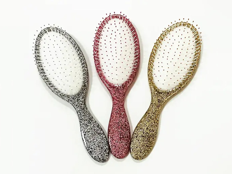 Escova de cabelo com almofada para desembaraçar brilho