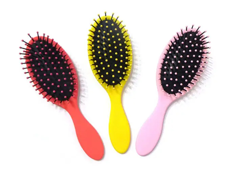 Escova de cabelo desembaraçante úmida