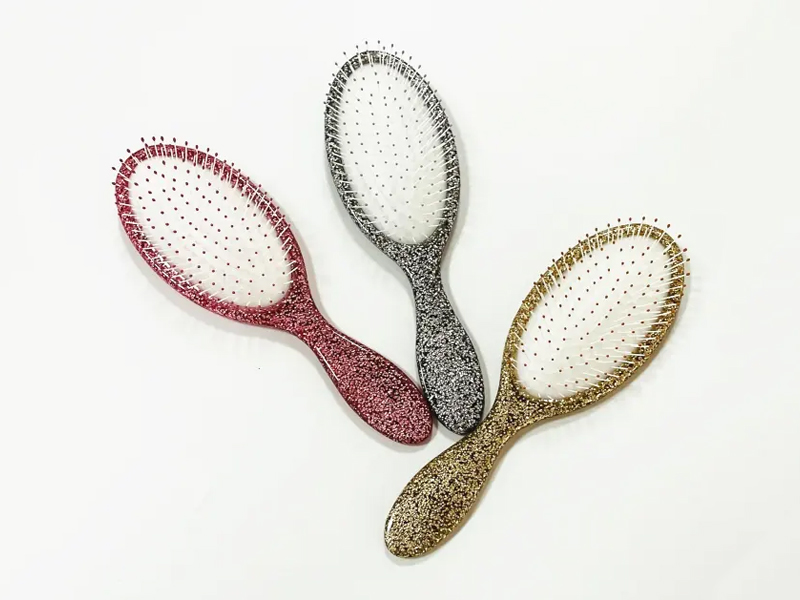 Escova de cabelo com almofada para desembaraçar brilho