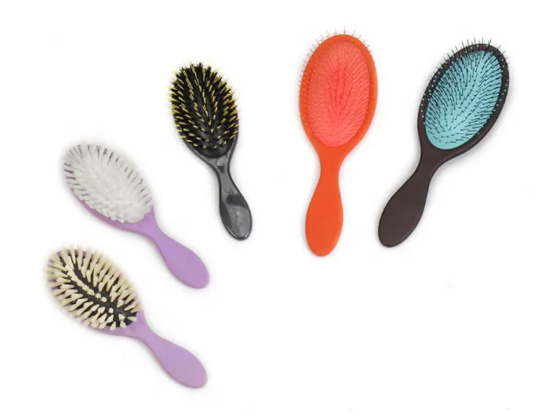 Escova de cabelo oval para desembaraçar de plástico ABS